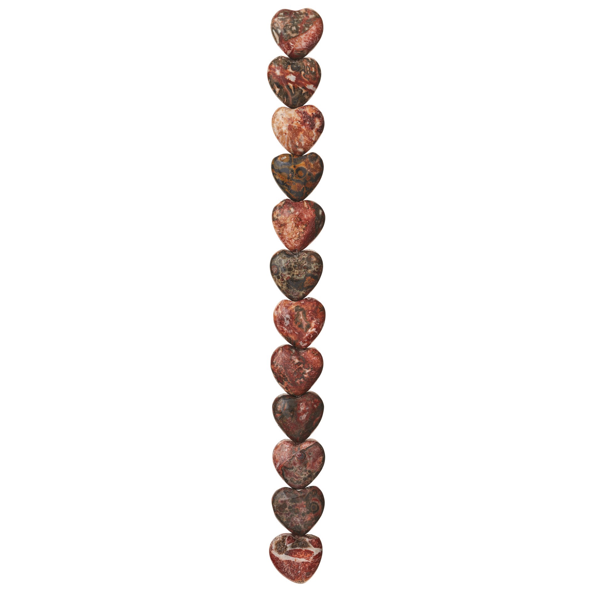 slide 3 of 3, Leopard Jasper Heart Beads By Bead Landing, 12mm, 12mm
