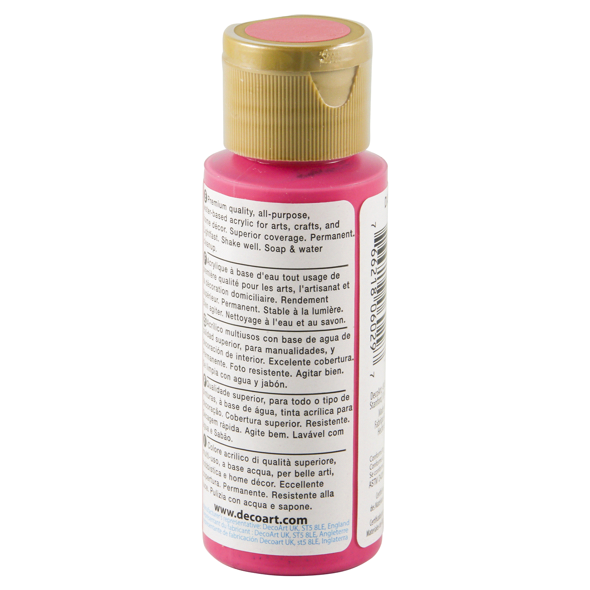 slide 2 of 4, Americana Paint Dragonfruit Bright Pink, 2 oz