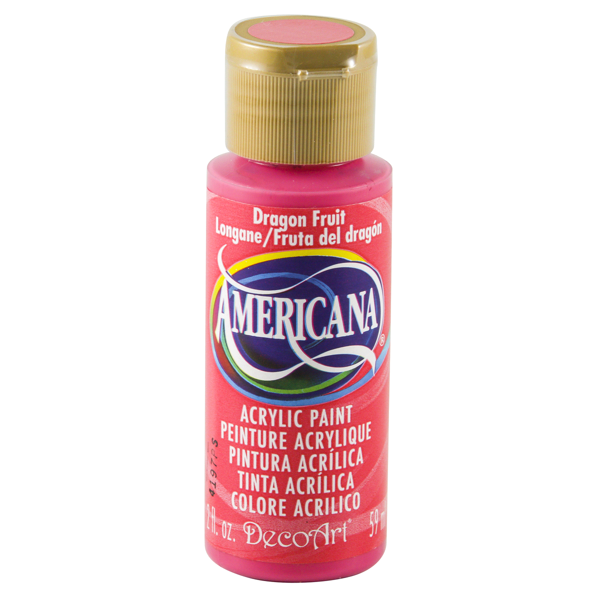 slide 1 of 4, Americana Paint Dragonfruit Bright Pink, 2 oz