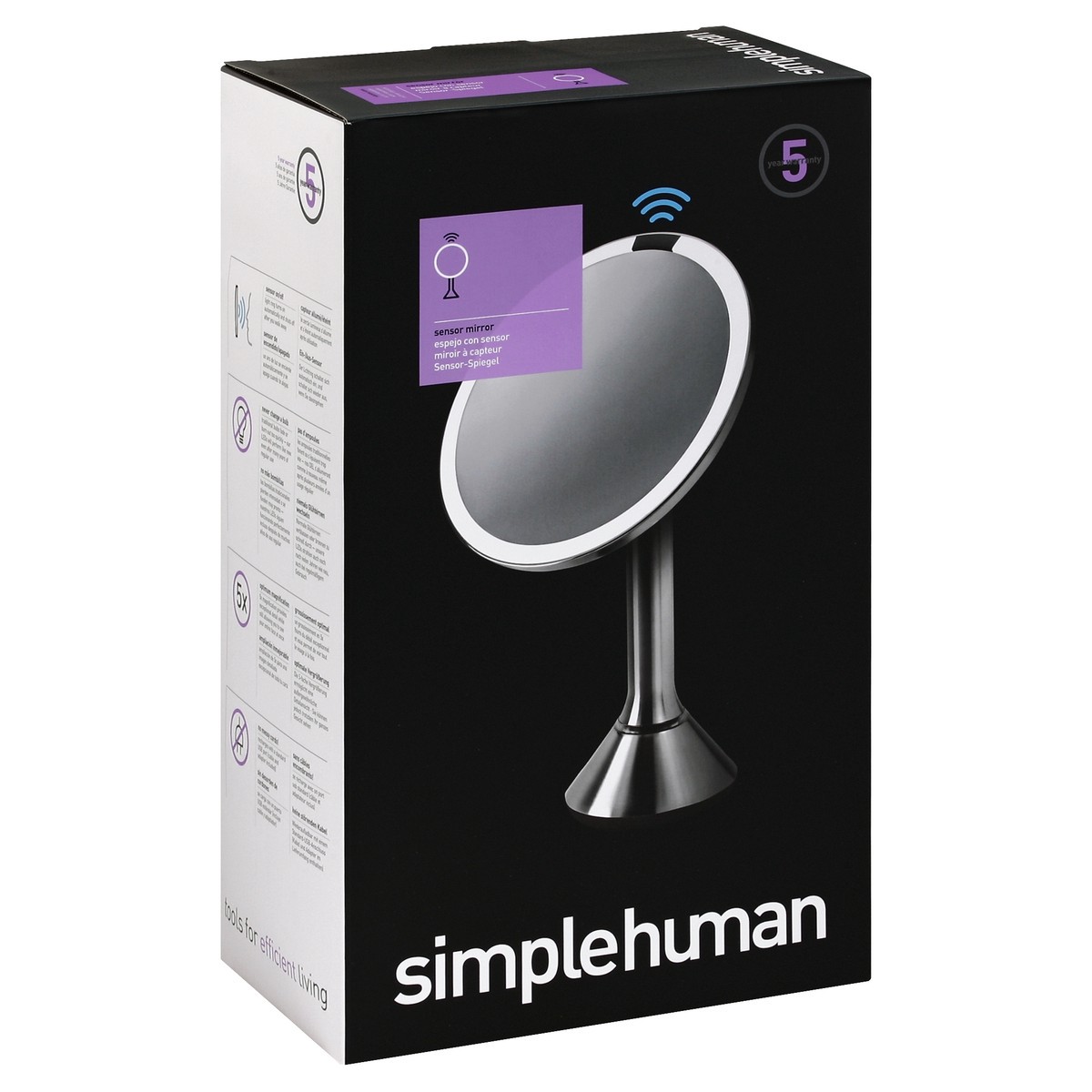 slide 4 of 4, simplehuman Mirror 1 ea, 1 ct