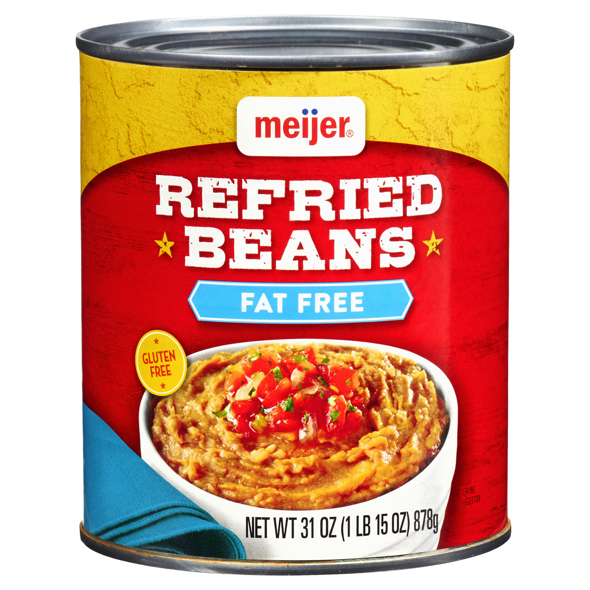 slide 1 of 3, Meijer Fat Free Refried Beans, 31 oz