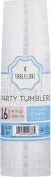 Tableluxe 9 fl oz Elegant Fluted Design Party Tumblers 16 Count 16 ea