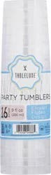 Tableluxe 9 fl oz Elegant Fluted Design Party Tumblers 16 Count 16 ea