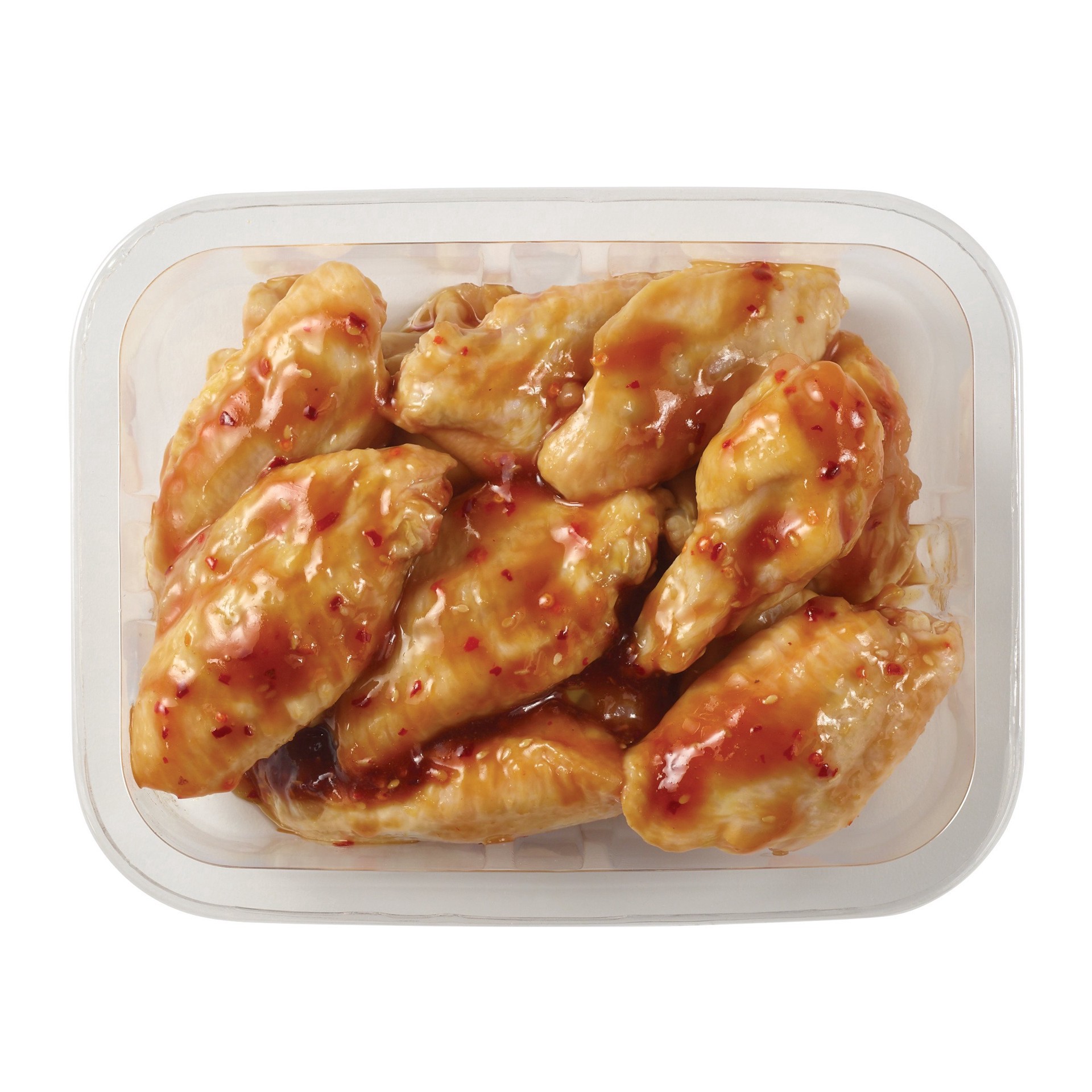 slide 1 of 1, H-E-B Meat Market Marinated Chicken Wings - Ginger Soy (Sold Cold), per lb