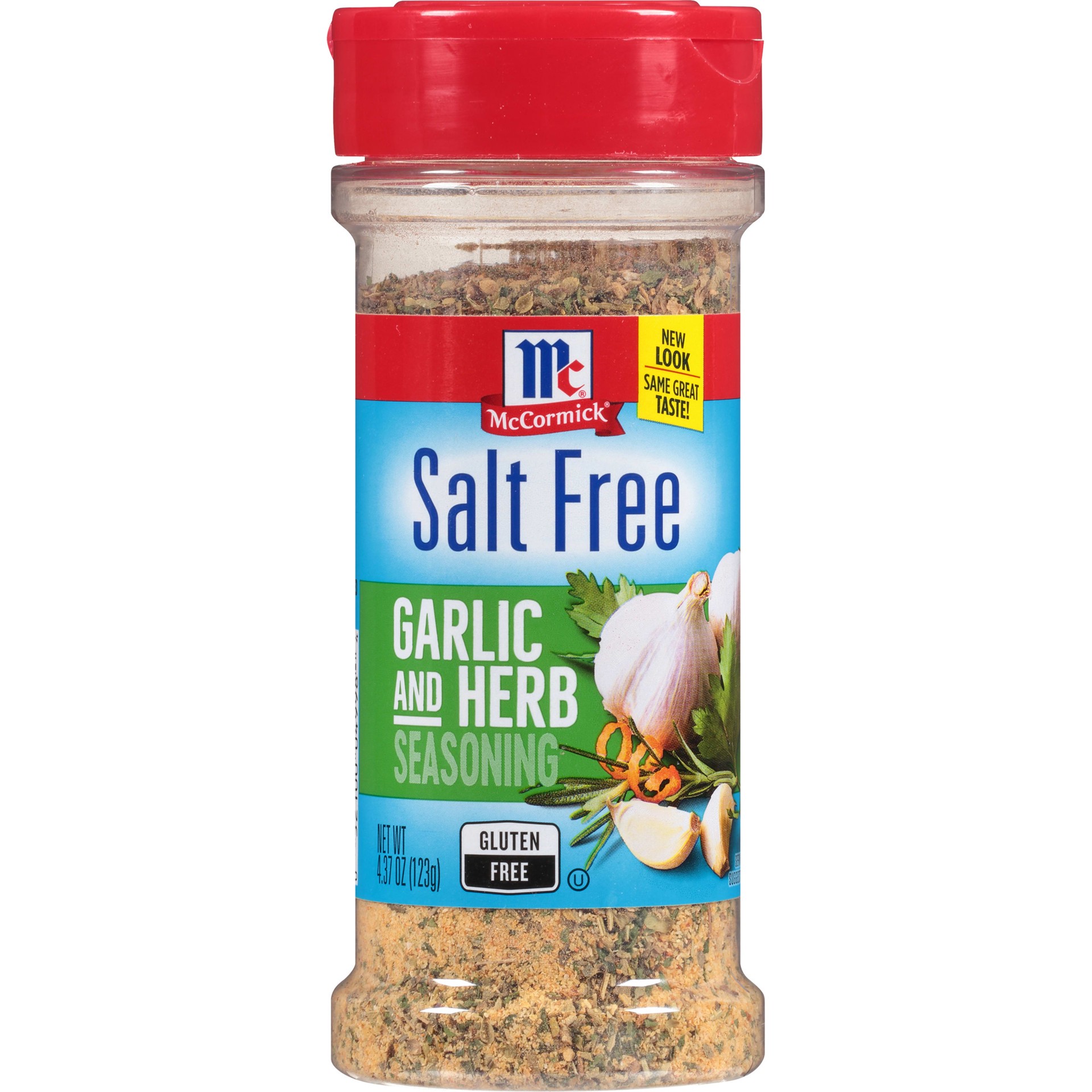 slide 1 of 10, McCormick Salt Free Garlic and Herb Seasoning, 4.37 oz, 4.37 oz