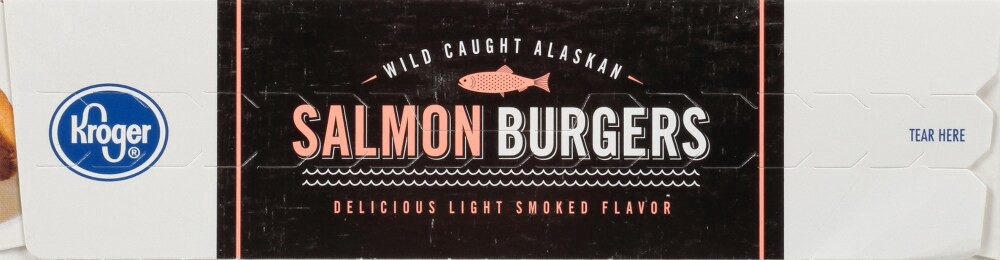 slide 4 of 5, Kroger Salmon Burger, 4 ct; 12 fl oz