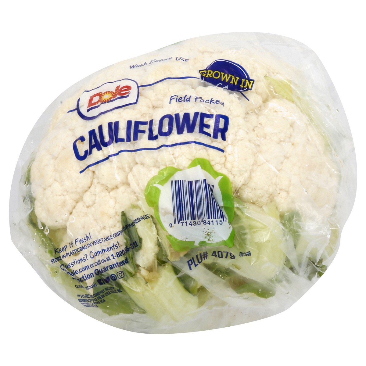 slide 7 of 9, Dole Cauliflower, 1 ct