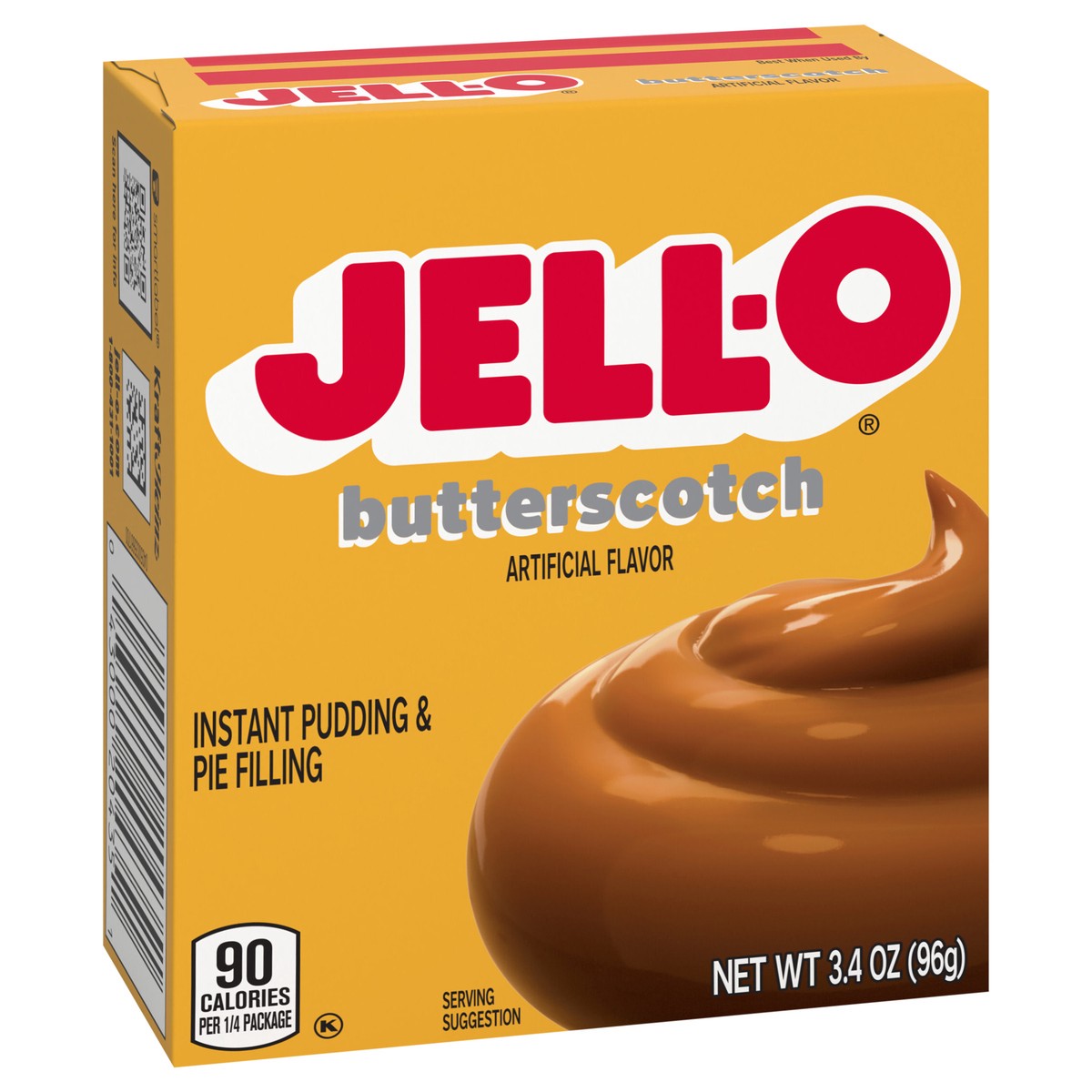 slide 3 of 9, Jell-O Butterscotch Artificially Flavored Instant Pudding & Pie Filling Mix, 3.4 oz Box, 3.4 oz