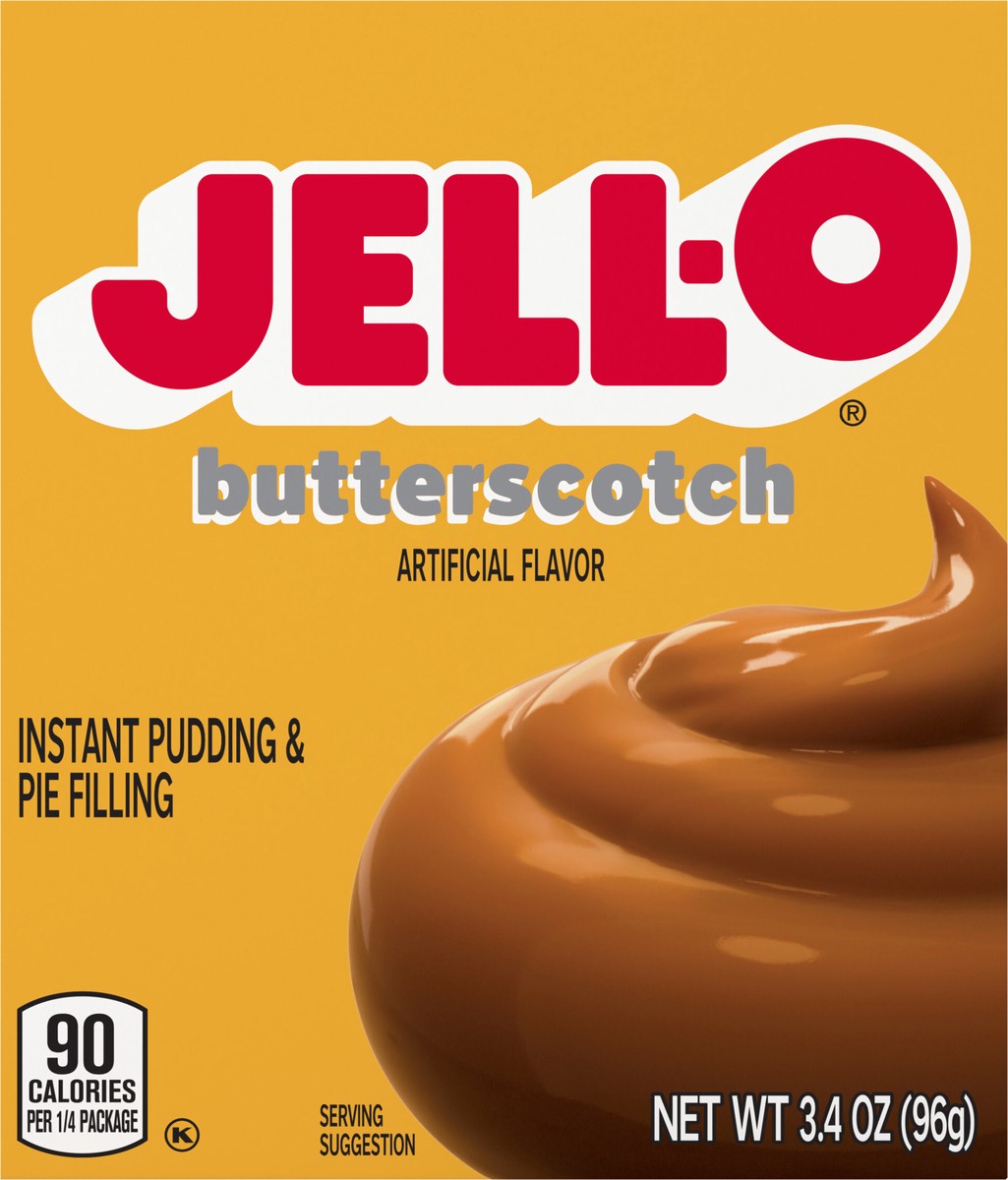 slide 8 of 9, Jell-O Butterscotch Artificially Flavored Instant Pudding & Pie Filling Mix, 3.4 oz Box, 3.4 oz