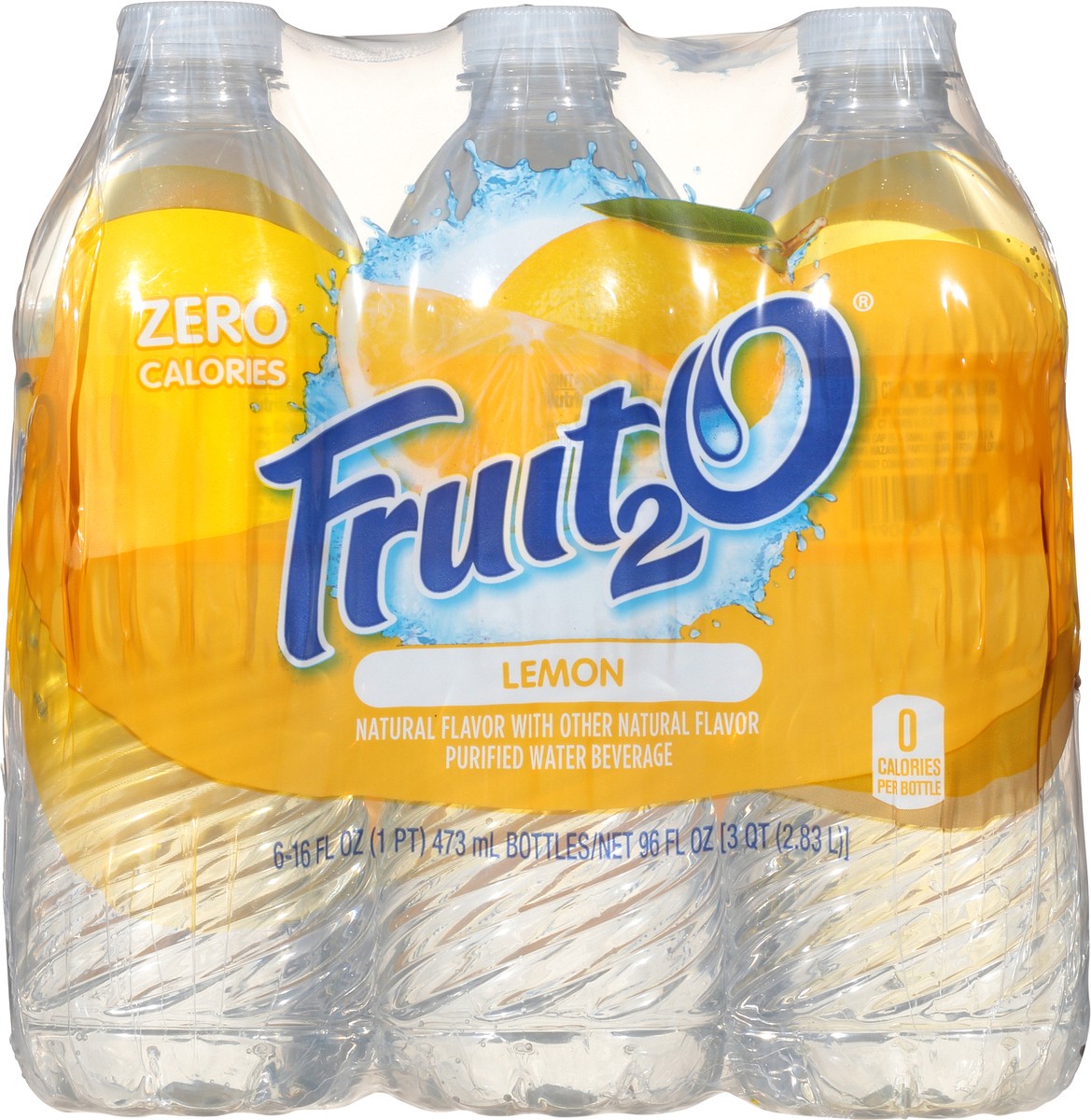 slide 4 of 9, Fruit2O Lemon Purified Water Beverage 6 ea, 6 ct