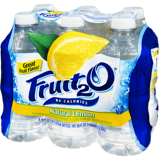 slide 6 of 13, Fruit2O Lemon Purified Water Beverage, 6 ct; 16 fl oz