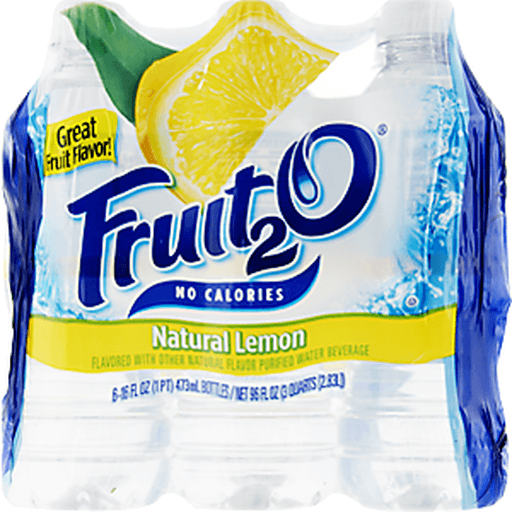 slide 11 of 13, Fruit2O Lemon Purified Water Beverage, 6 ct; 16 fl oz