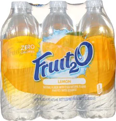 Fruit2O Lemon Flavored Water, 6 Count, 16 Fl Oz Bottles
