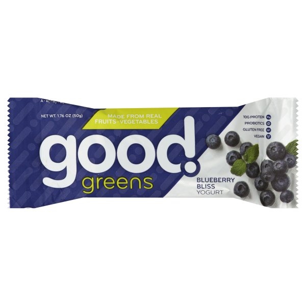 slide 1 of 1, Good Greens Bar, Blueberry Bliss Yogurt, 1.76 oz