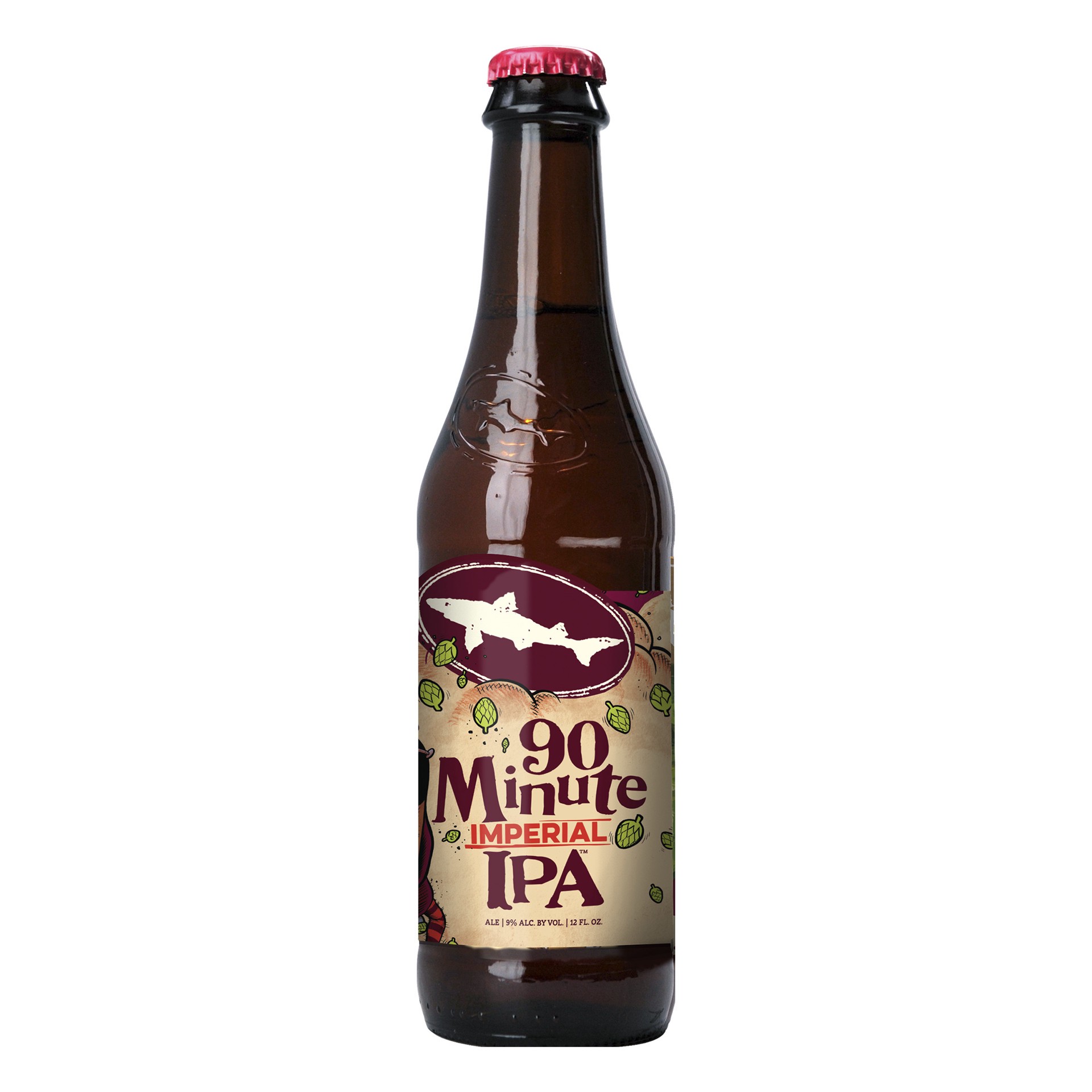 slide 1 of 9, Dogfish Head Craft Brewery Dogfish Head Beer 90 Minute Imperial Ipa, 12 fl oz