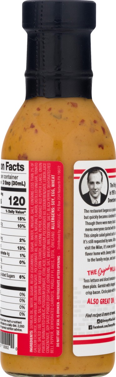 slide 7 of 11, Jimmy's Milan Spicy Dressing 12.0 oz, 12 fl oz