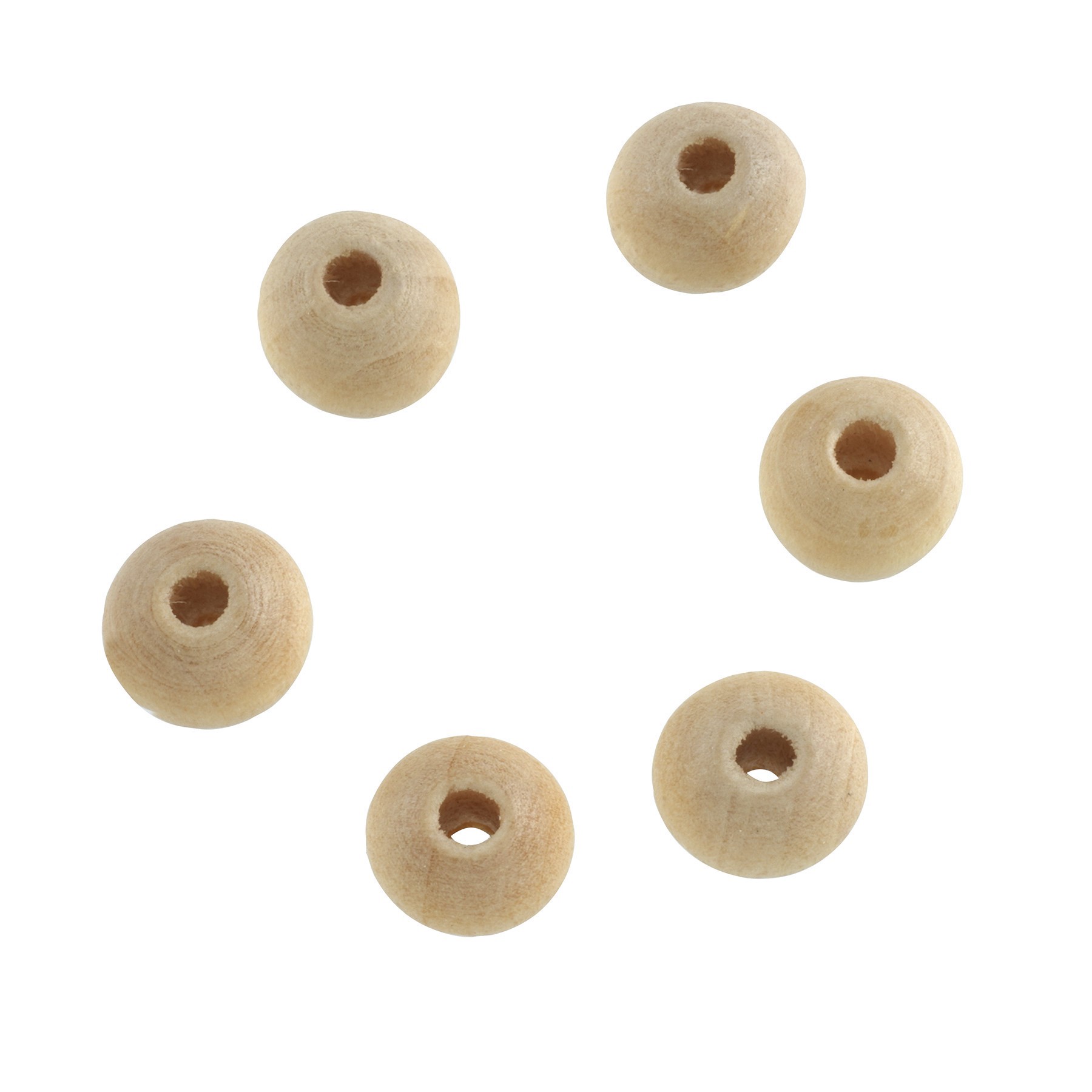 slide 3 of 4, 8mm Natural Wood Round Craft Beads By Bead Landing, 8mm