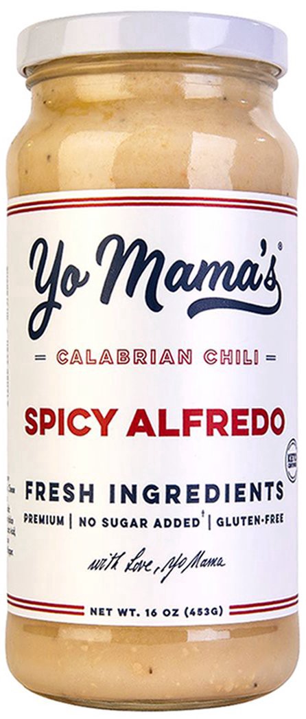 slide 1 of 5, Yo Mama's® Calabrian Chili Spicy Alfredo, 16 oz