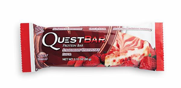 slide 1 of 6, Quest Protein Bar, Natural, Strawberry Cheesecake, 2.12 oz