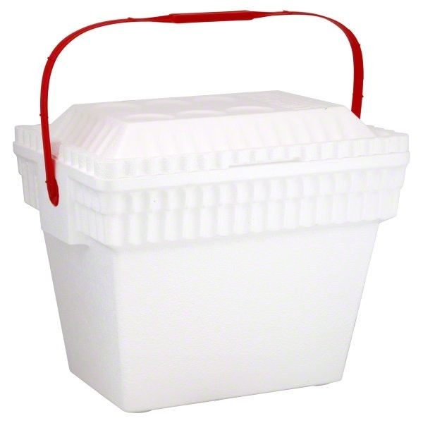 slide 1 of 1, Lifoam Cooler With Handle - White, 1 ct