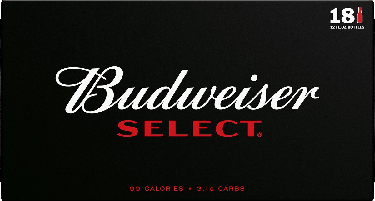 slide 7 of 8, Budweiser Select Golden Lager Beer 18 ea, 18 ct; 12 fl oz