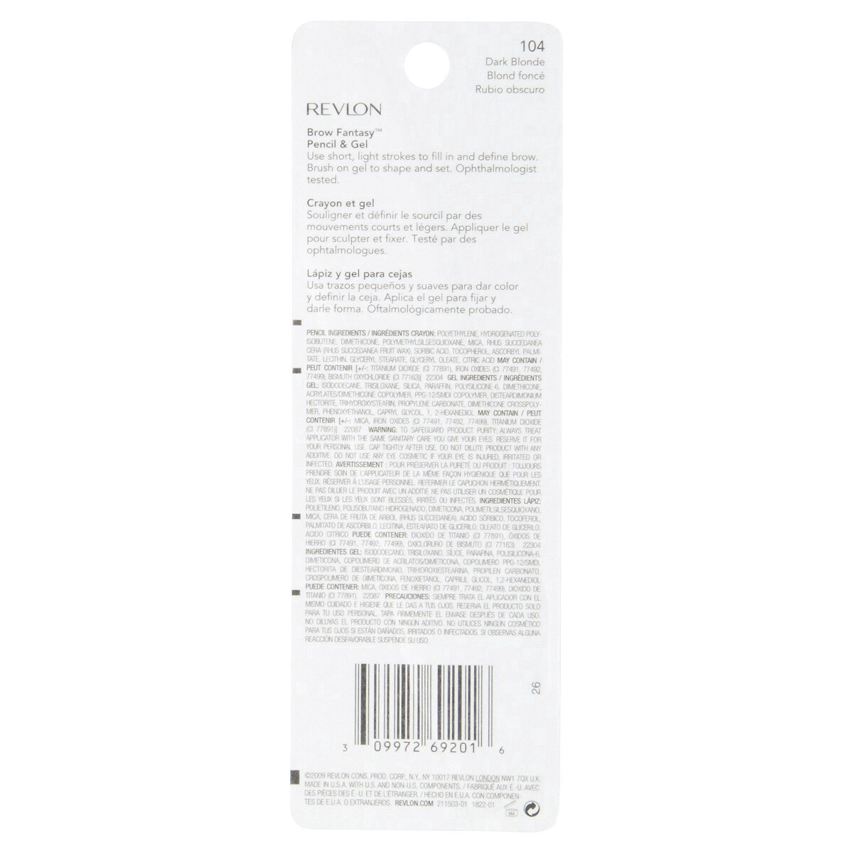 slide 2 of 2, Revlon Brow Fantasy Pencil & Gel - Dark Blonde, 1 ct