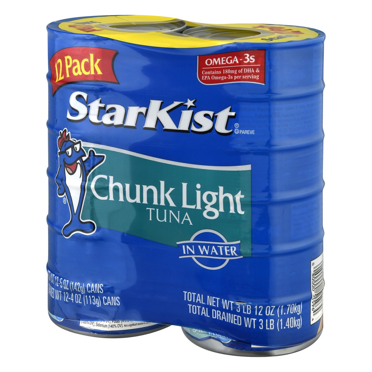 slide 8 of 10, StarKist Chunk Light Tuna in Water 12-5 oz, 12 ct