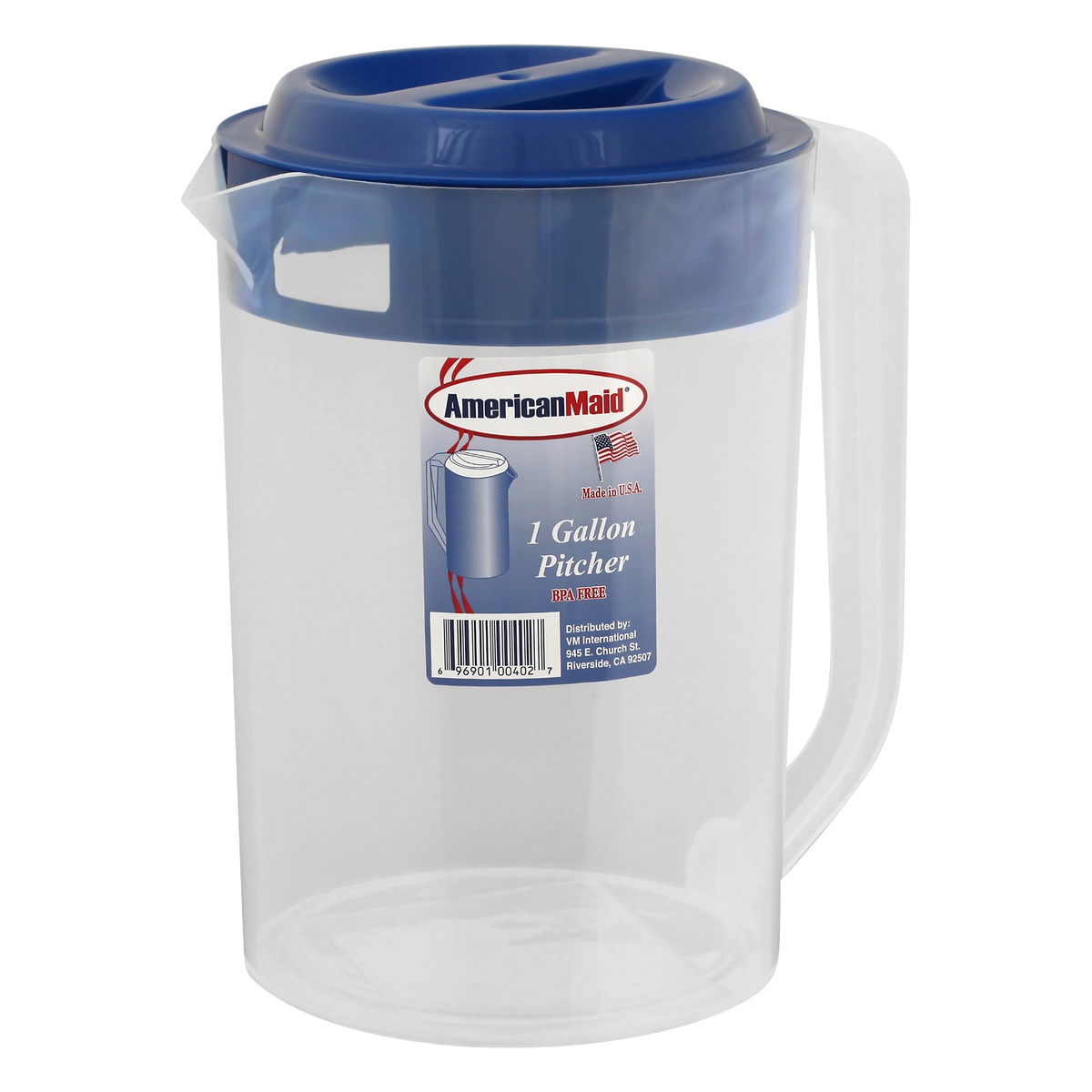 slide 2 of 8, American Maid Plastic Pitcher - Blue, 1 gal