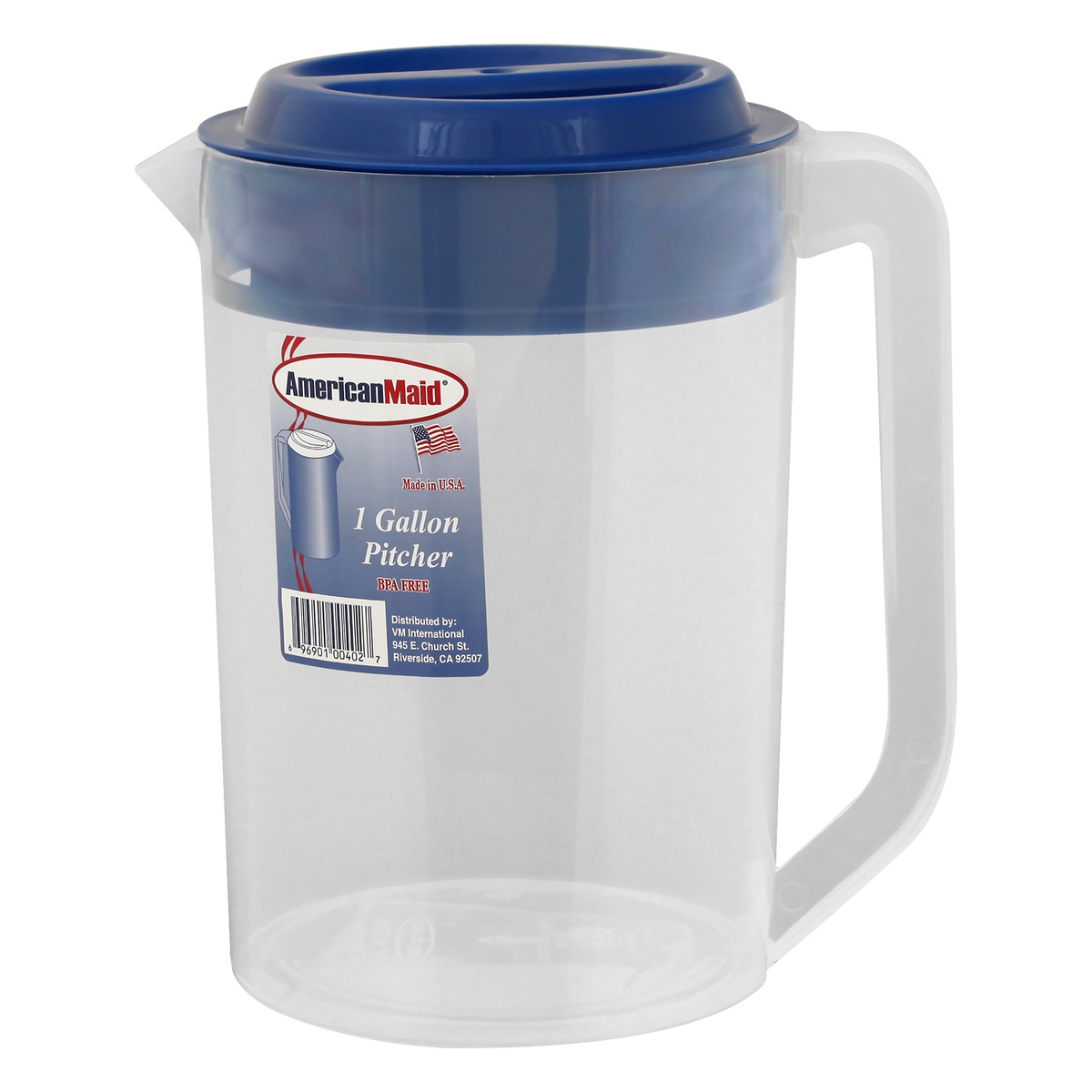 slide 3 of 8, American Maid Plastic Pitcher - Blue, 1 gal