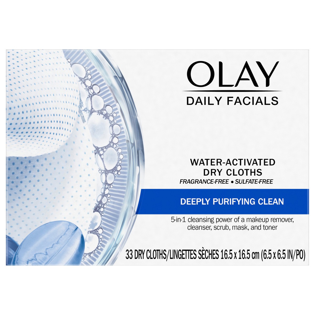 slide 1 of 22, Olay Daily Facials Deeply Purifying Cleansing Cloths, Fragrance-Free, 33 Count, 33 ct