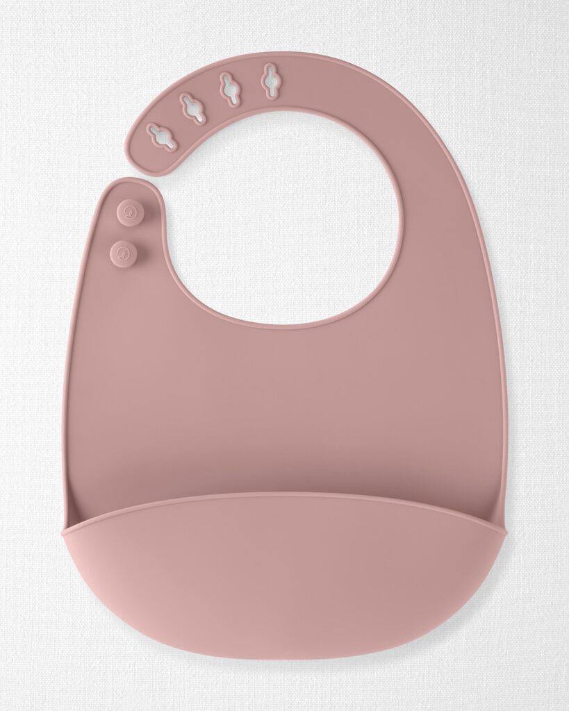 slide 3 of 4, Littleplanet Skiphop 2-Pack Silicone Bibs Mauve NS, 1 ct