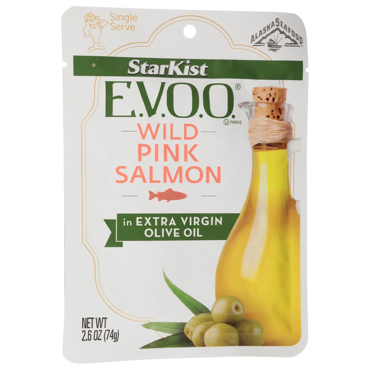 slide 9 of 9, Starkist Selects E.V.O.O. Wild Caught Pink Salmon Pouch, 2.6 oz