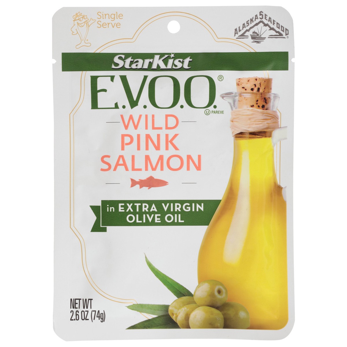 slide 1 of 9, Starkist Selects E.V.O.O. Wild Caught Pink Salmon Pouch, 2.6 oz