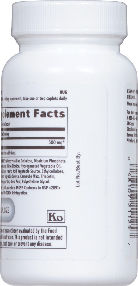 slide 5 of 9, GNC Taurine 500 mg, 50 ct