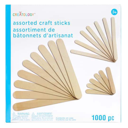 slide 1 of 4, Mixed Craft Sticks By Creatology, 1,000ct., 000 ct