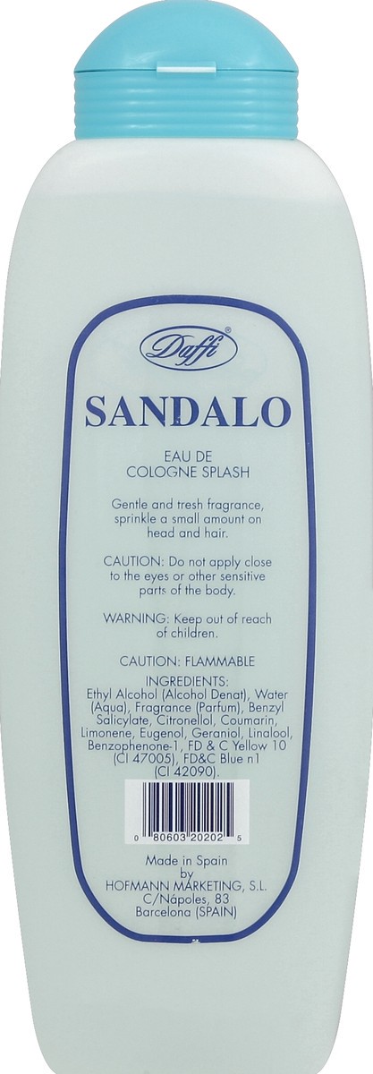 slide 3 of 3, Daffi Sandelo Eau De Cologne Splash (Sandlewood), 25 oz