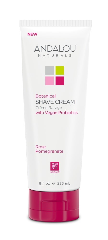 slide 2 of 2, Andalou Naturals Rose Pomegrante Shave Cream, 8 oz