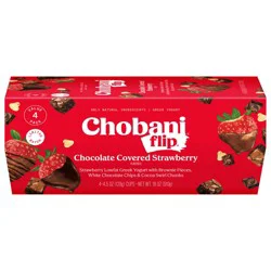 Chobani Flip Low-Fat Greek Yogurt Chocolate Covered Strawberry 4.5oz 4PK