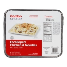 slide 1 of 1, GFS Escalloped Chicken & Noodles Entree, 80 oz