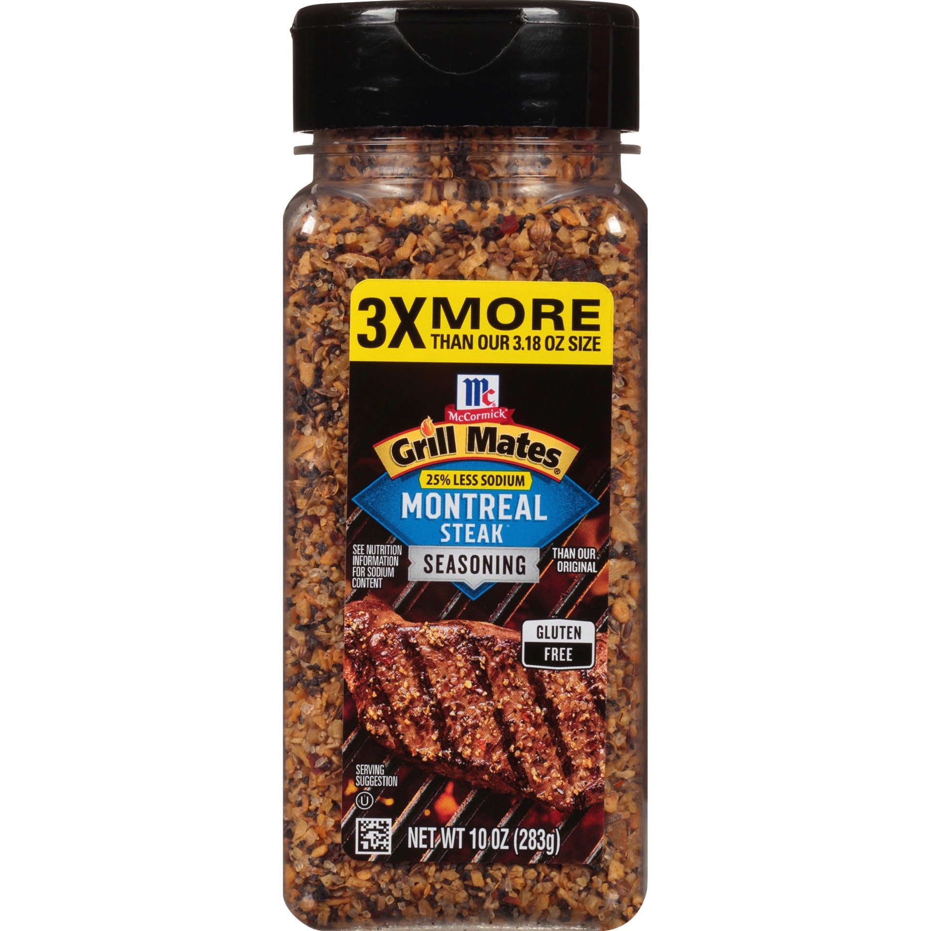 slide 1 of 9, McCormick Grill Mates Montreal Steak Seasoning - 25% Less Sodium, 10 oz