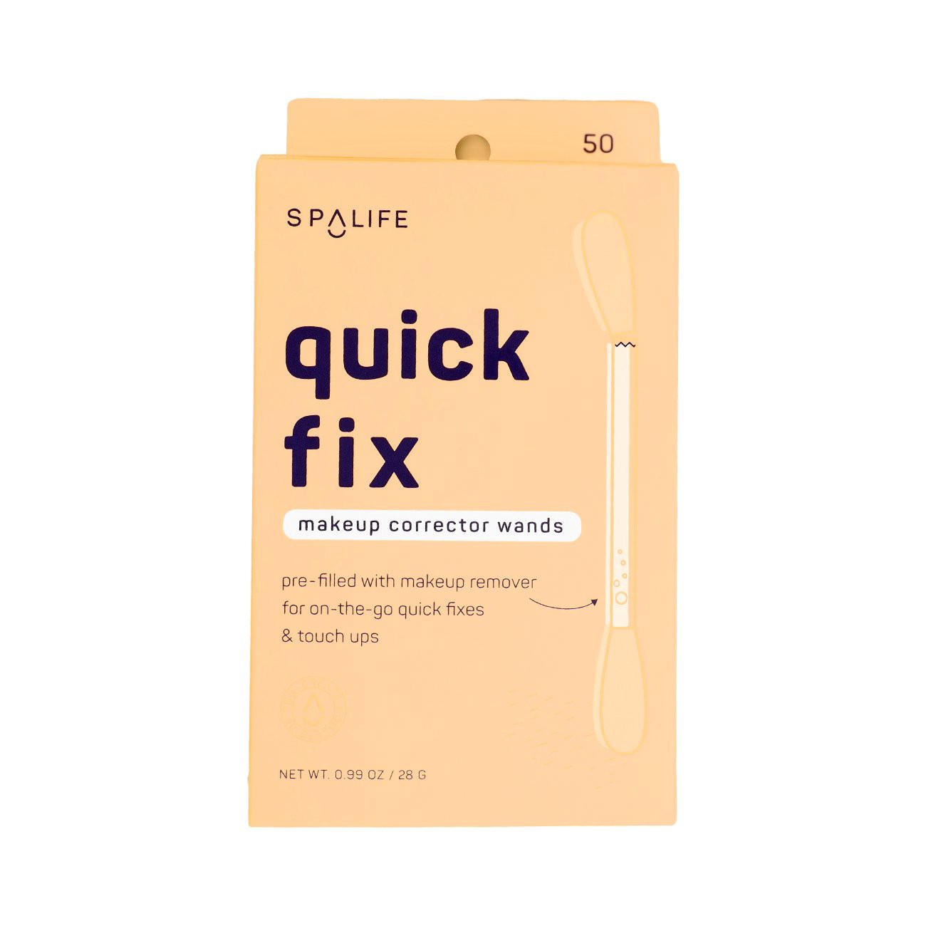 slide 1 of 1, Spa Life Quick Fix Makeup Corrector Wands, 50 ct