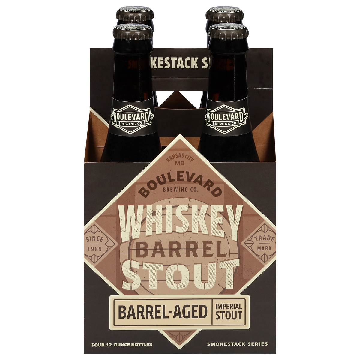 slide 1 of 3, Boulevard Brewing Co Barrel-Aged Stout Whiskey 4 - 12 oz Bottles, 4 ct; 12 oz