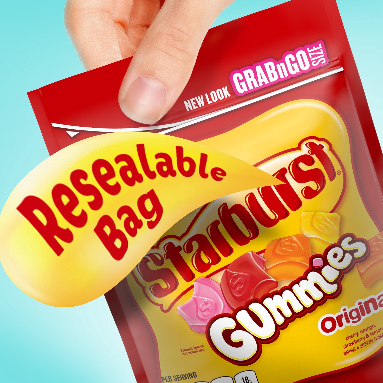 slide 8 of 8, STARBURST Originals Gummy Candy, Grab N Go, 8 oz Bag, 8 oz