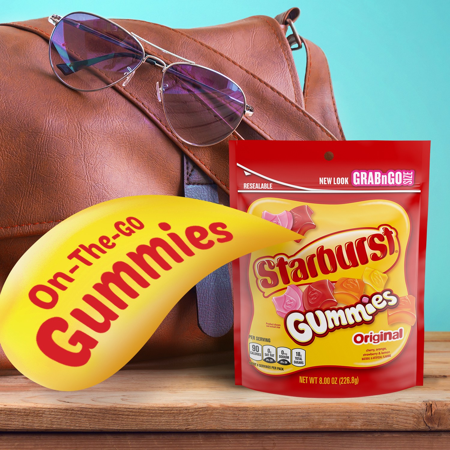 slide 2 of 8, STARBURST Originals Gummy Candy, Grab N Go, 8 oz Bag, 8 oz