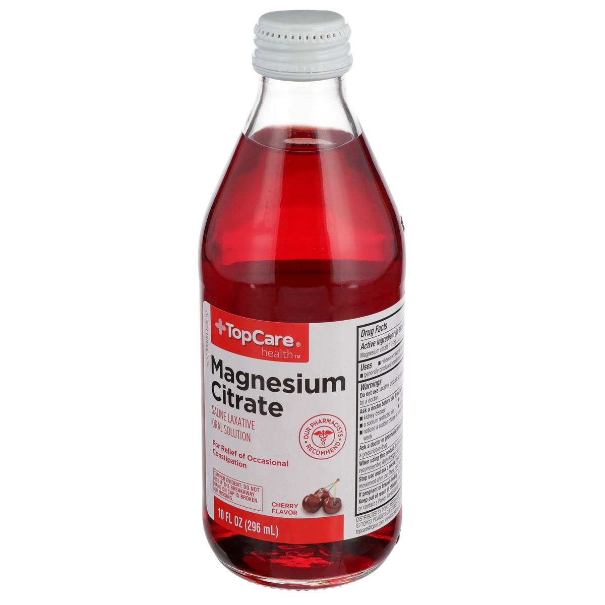 slide 5 of 11, TopCare Magnesium Citrate Saline Laxative Oral Solution, Cherry, 10 fl oz