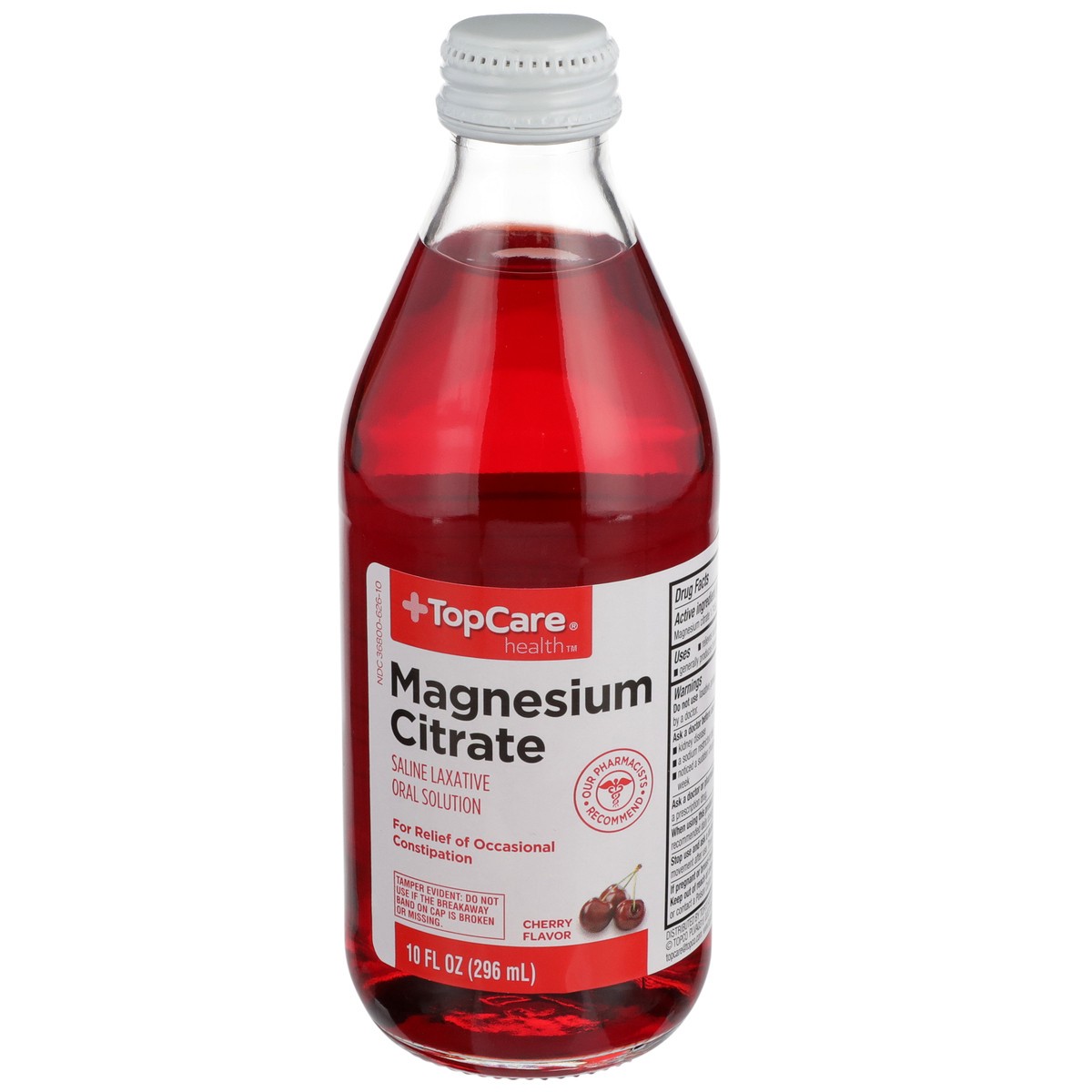 slide 1 of 11, TopCare Magnesium Citrate Saline Laxative Oral Solution, Cherry, 10 fl oz