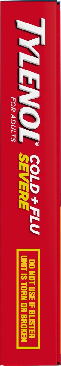 slide 2 of 9, Tylenol Cold + Flu Severe Day & Night Caplets Combo Pack for Multi-Symptom Cold & Flu Symptom Relief, Cough, Sore Throat, and Headache Relief, Acetaminophen Pain Reliever, 24 ct., 24 ct