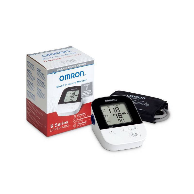 slide 4 of 4, Omron 5 Series Upper Arm Blood Pressure Monitor 1 ea, 1 ct