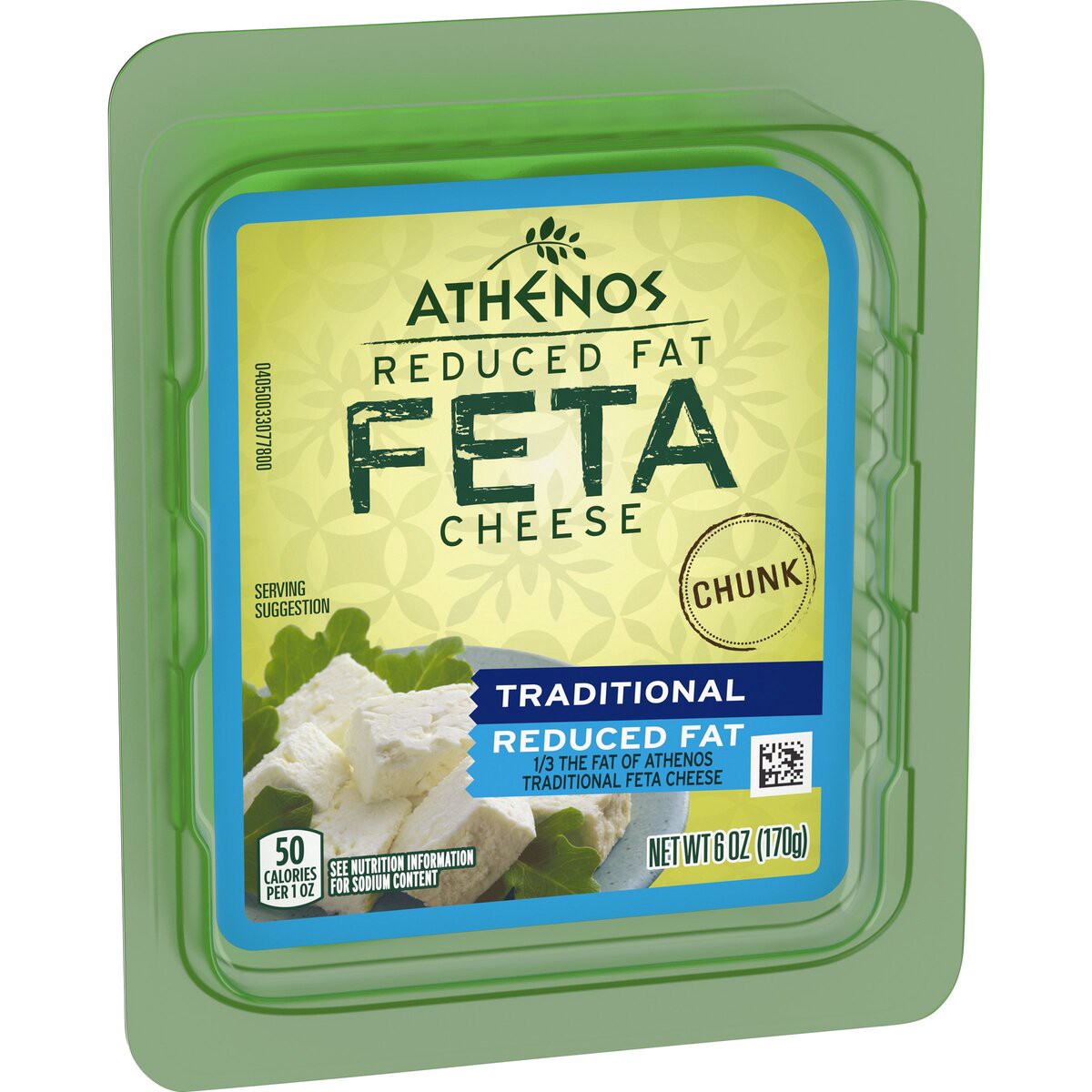 slide 5 of 6, Athenos Traditional Feta Cheese Chunk with Reduced Fat, 6 oz Tub, 6 oz