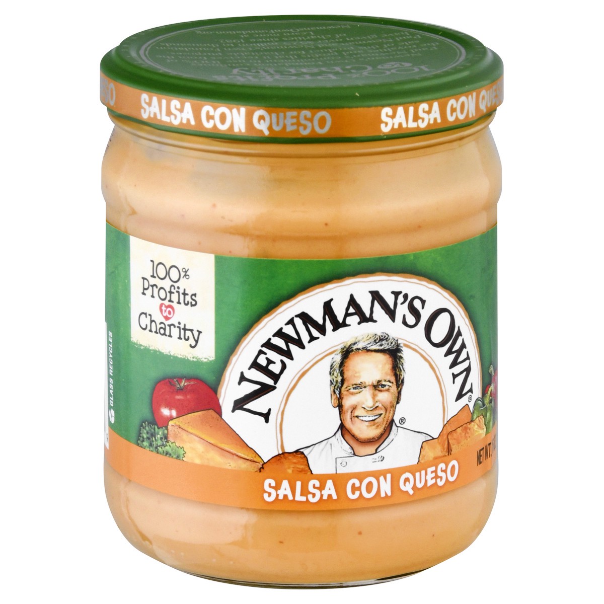 slide 2 of 9, Newman's Own Salsa Con Queso 16 oz, 16 oz